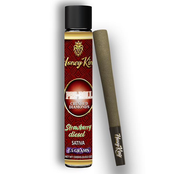 1.5G Crushed Diamond Infused Pre-Roll — Strawberry Diesel