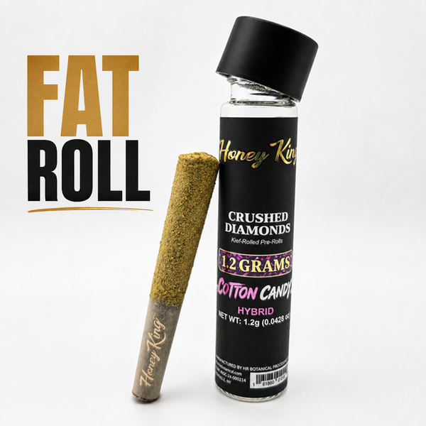 1.2G Diamond Infused Kief Pre-Roll — Cotton Candy