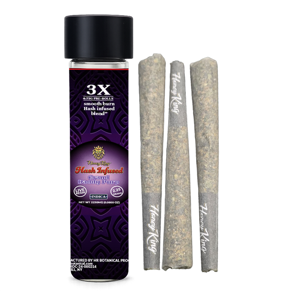 3X Hash Infused Pre-Rolls 2.25G — Grand Daddy Purp