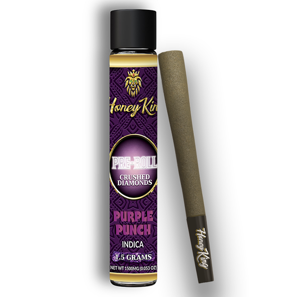 1.5G Crushed Diamond Infused Pre-Roll — Purple Punch