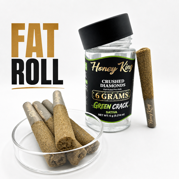 5PK Diamond Infused Kief Pre-Rolls 6G — Green Crack