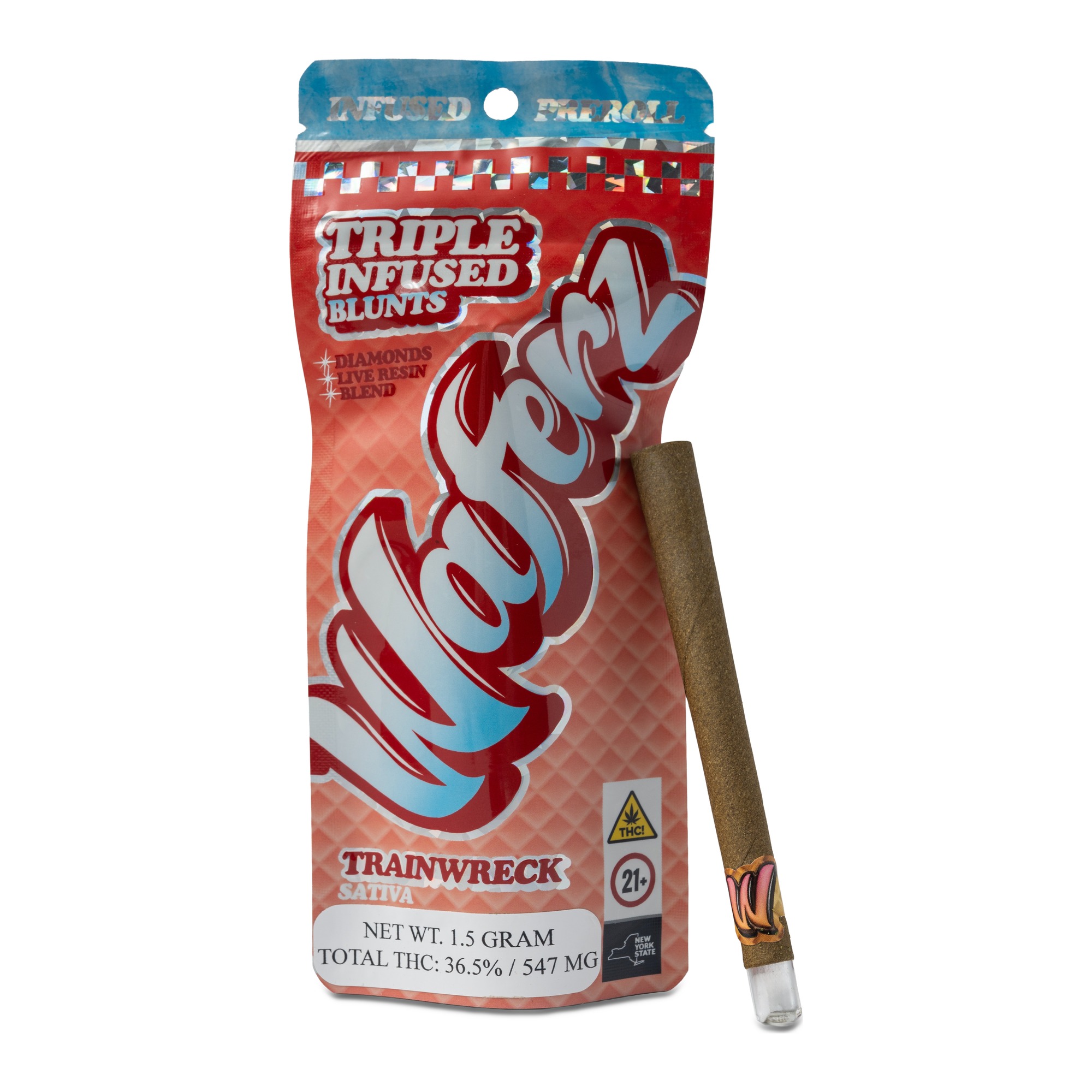 Trainwreck 1.5g Triple Infused Blunt